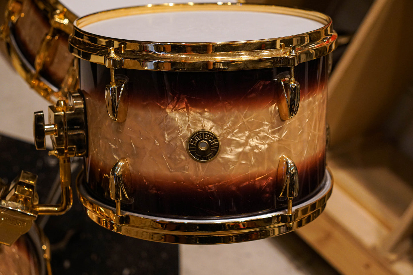 Gretsch USA Custom 12/14/16/5.5x14" - Espresso Burst w/ Gold Hardware