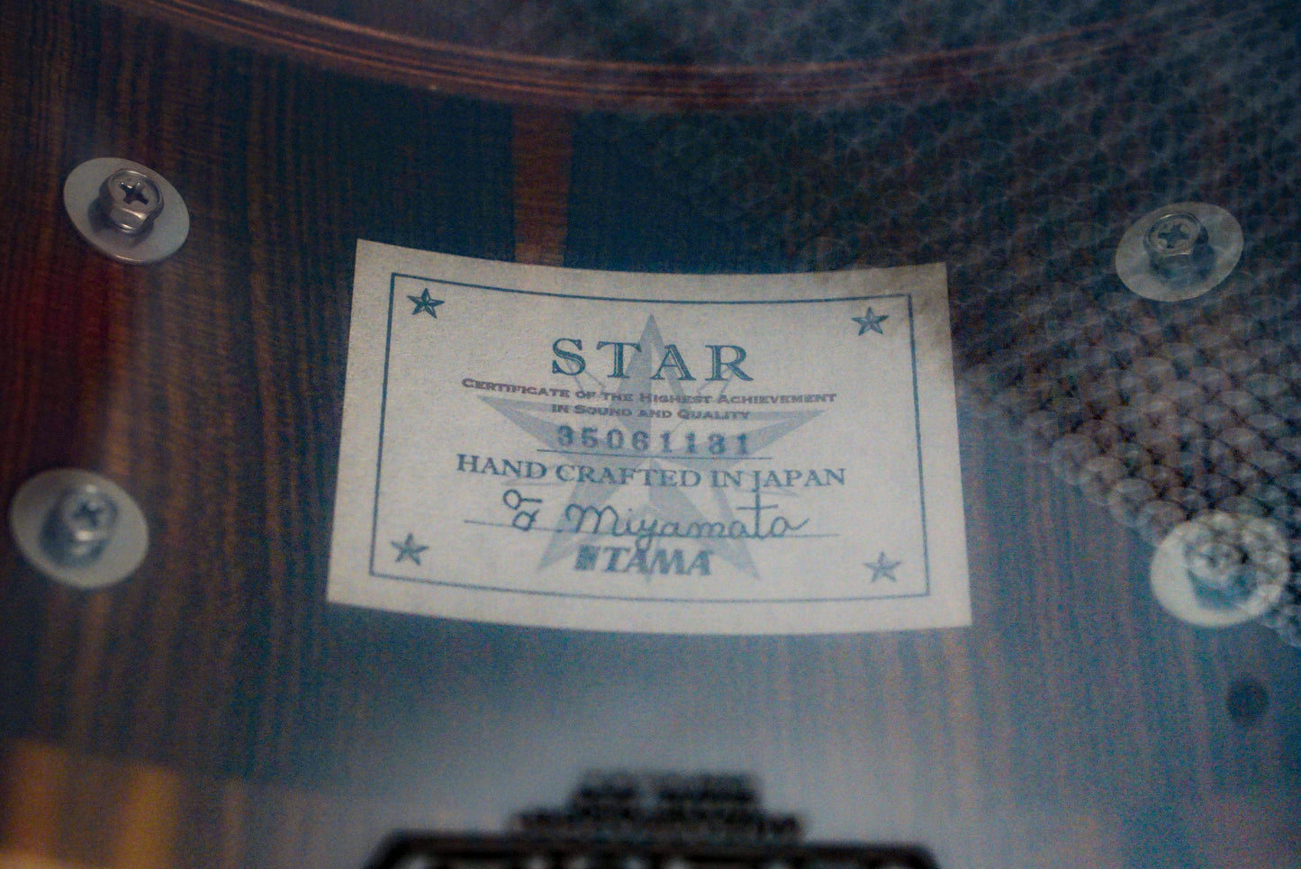 Tama 6.5x14" Star Bubinga Snare Drum - Pewter Blue Australian Acacia