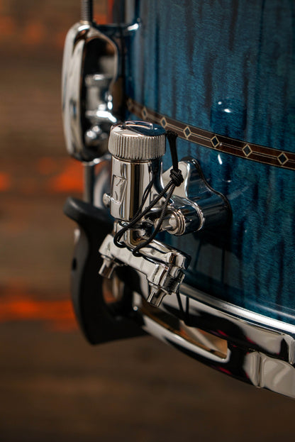 Tama 6.5x14" Star Maple Snare Drum - Ocean Blue Curly Maple