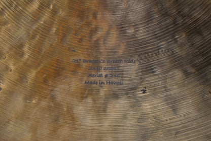 Big Island 21" Dragon's Breath Ride Cymbal - 2340g