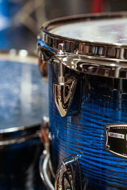 Yamaha 8/10/14/20/5.5x14" Live Custom Hybrid Oak Drum Set - Uzu Ice Sunburst