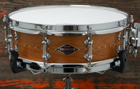 Craviotto 4x14" Cherry Snare Drum w/ Inlay