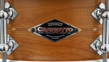 Craviotto 4x14" Cherry Snare Drum w/ Inlay