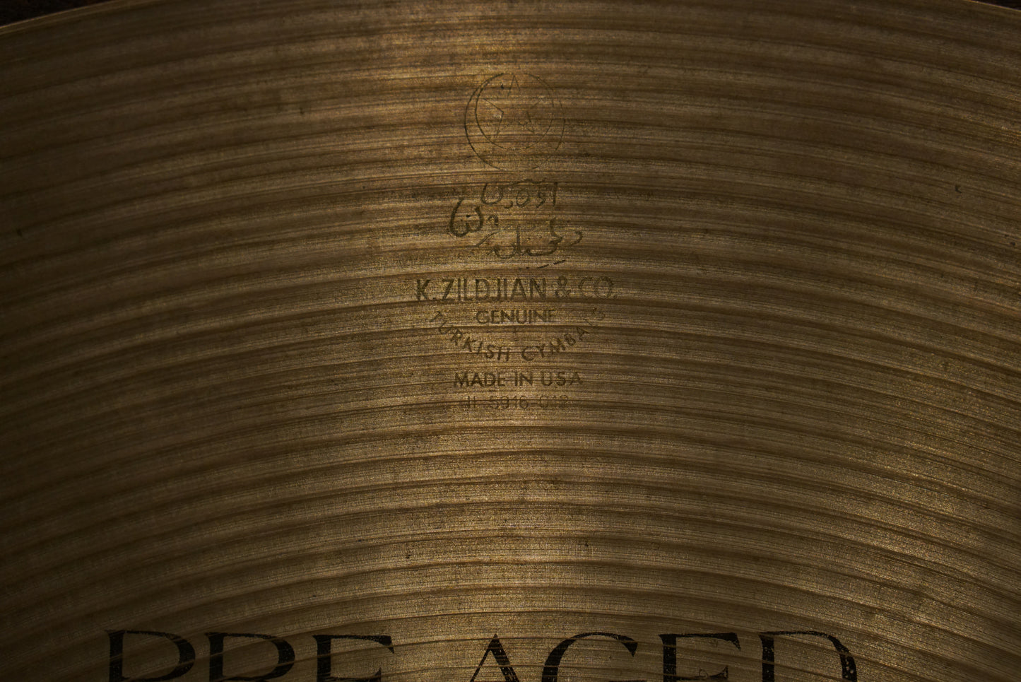 Zildjian 20" K. Pre-Aged Dry Light Ride Cymbal - 2165g