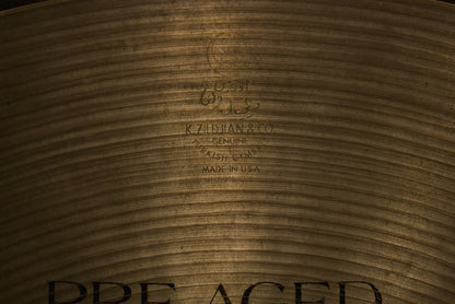Zildjian 20" K. Pre-Aged Dry Light Ride Cymbal - 2165g