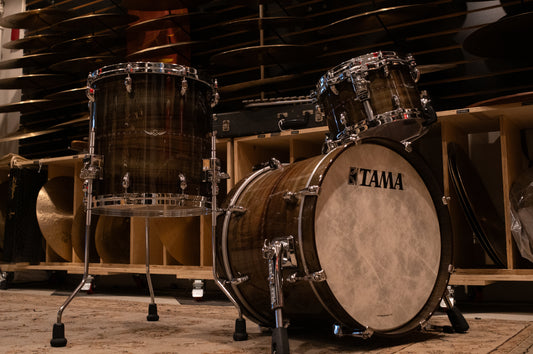 Tama 12/14/18" Star Bubinga Drum Set - Pewter Blue Australian Acacia