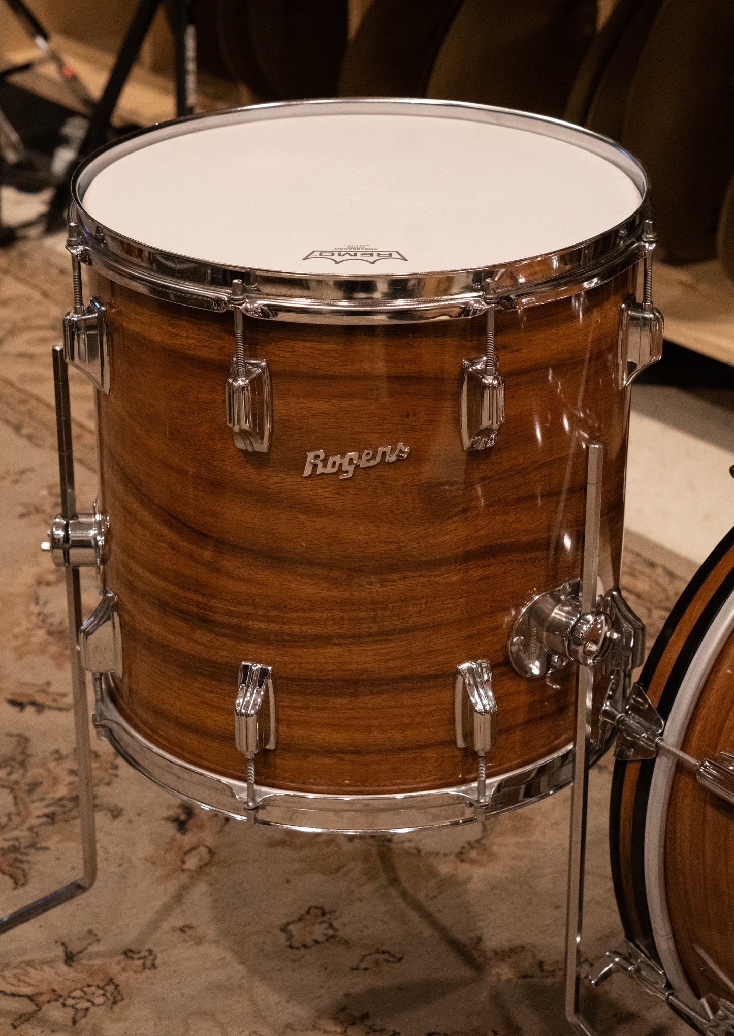 Rogers 12/14/18" Drum Set - 1970s Koa Veneer