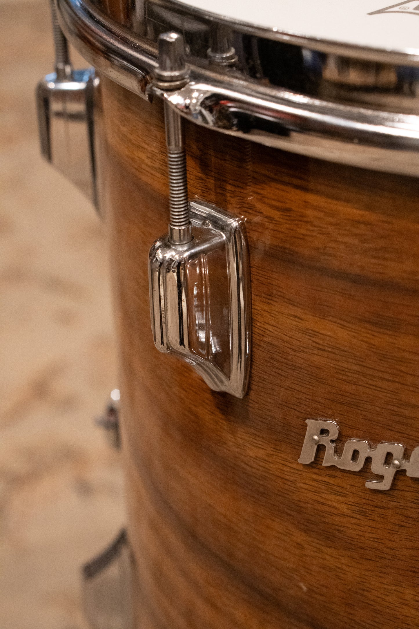 Rogers 12/14/18" Drum Set - 1970s Koa Veneer