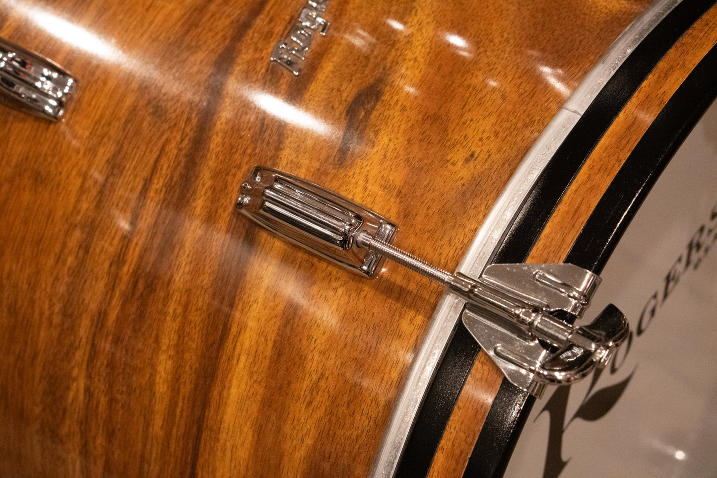 Rogers 12/14/18" Drum Set - 1970s Koa Veneer