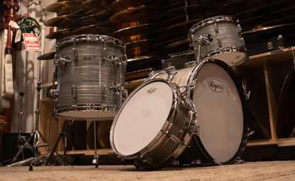 Rogers 12/14/20/5x14" Drum Set - 1960s Steel Grey Ripple Pearl