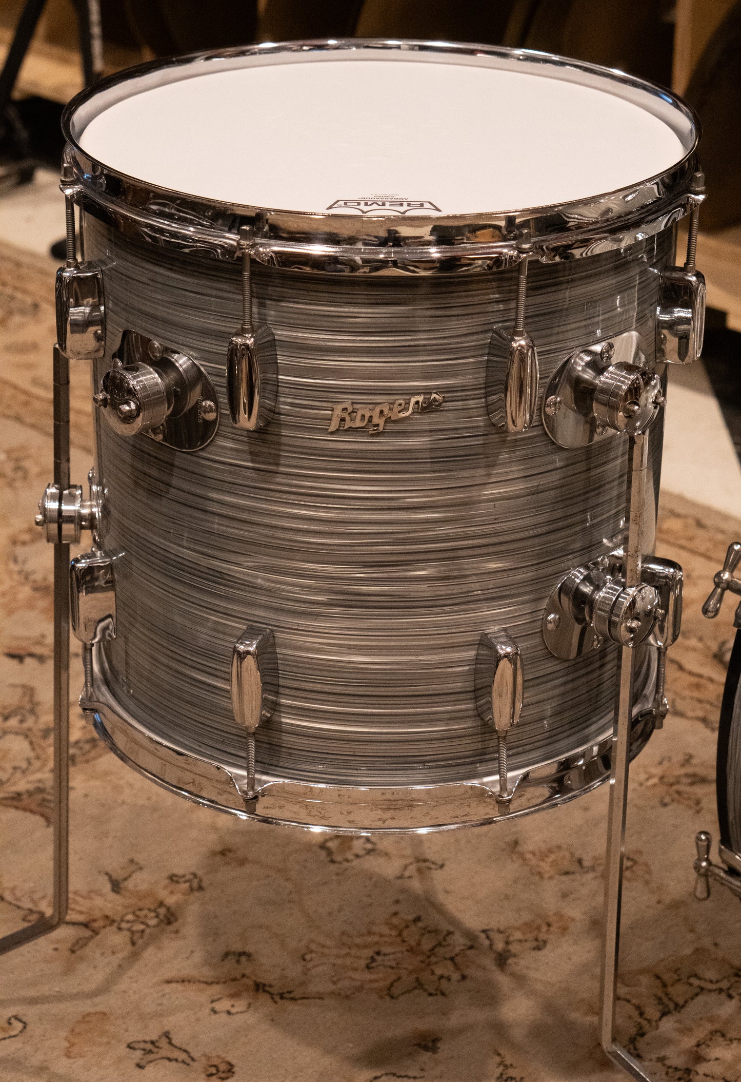 Rogers 12/14/20/5x14" Drum Set - 1960s Steel Grey Ripple Pearl