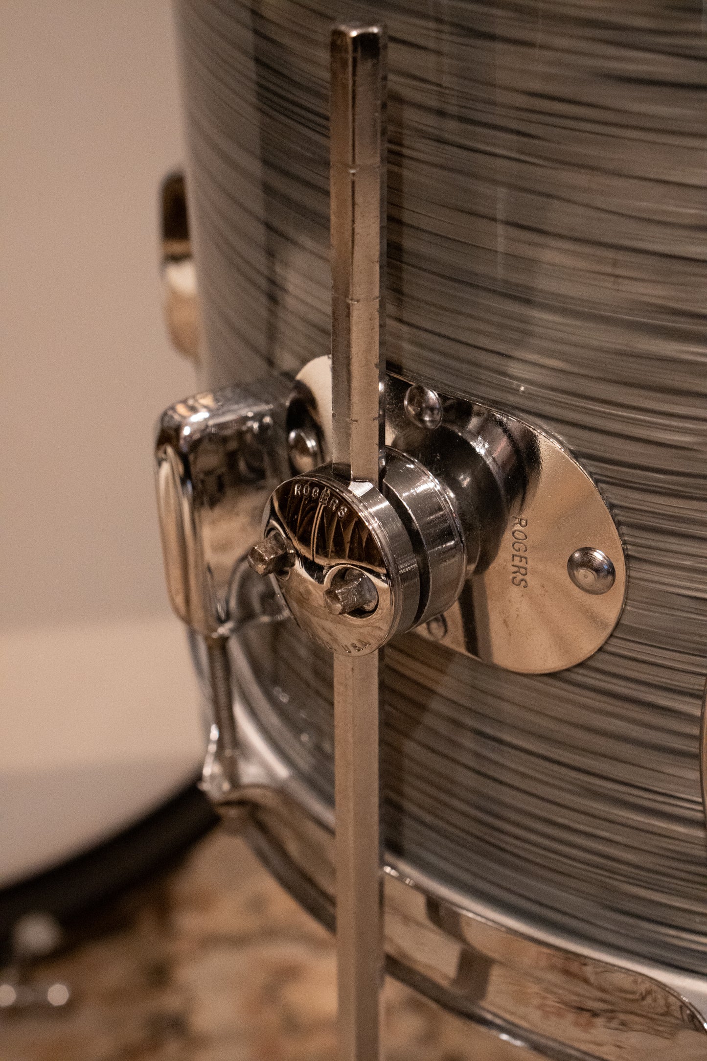 Rogers 12/14/20/5x14" Drum Set - 1960s Steel Grey Ripple Pearl