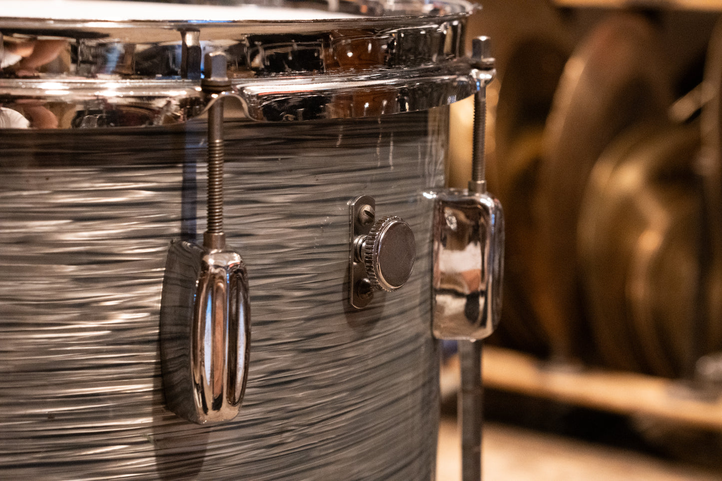 Rogers 12/14/20/5x14" Drum Set - 1960s Steel Grey Ripple Pearl