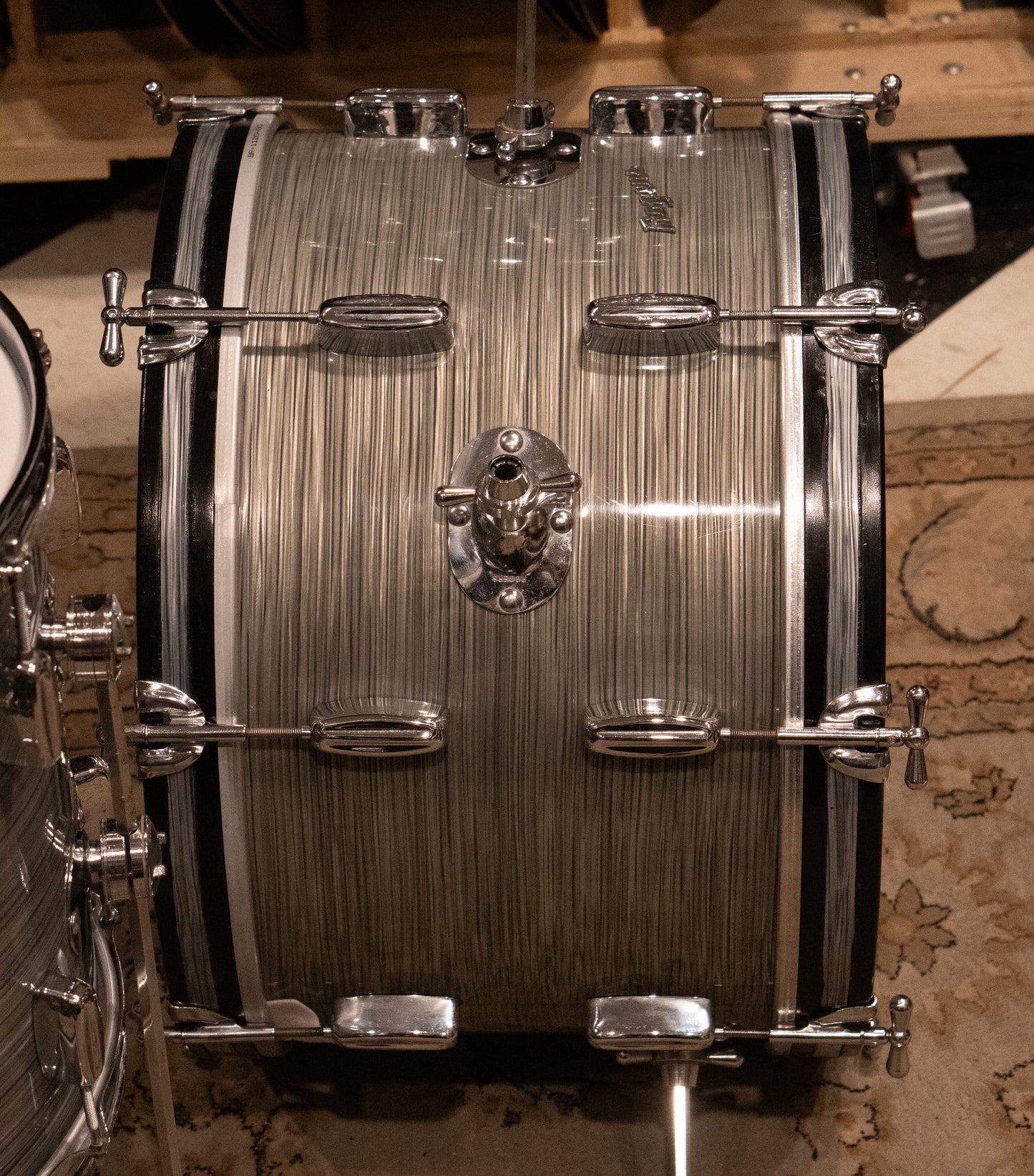 Rogers 12/14/20/5x14" Drum Set - 1960s Steel Grey Ripple Pearl