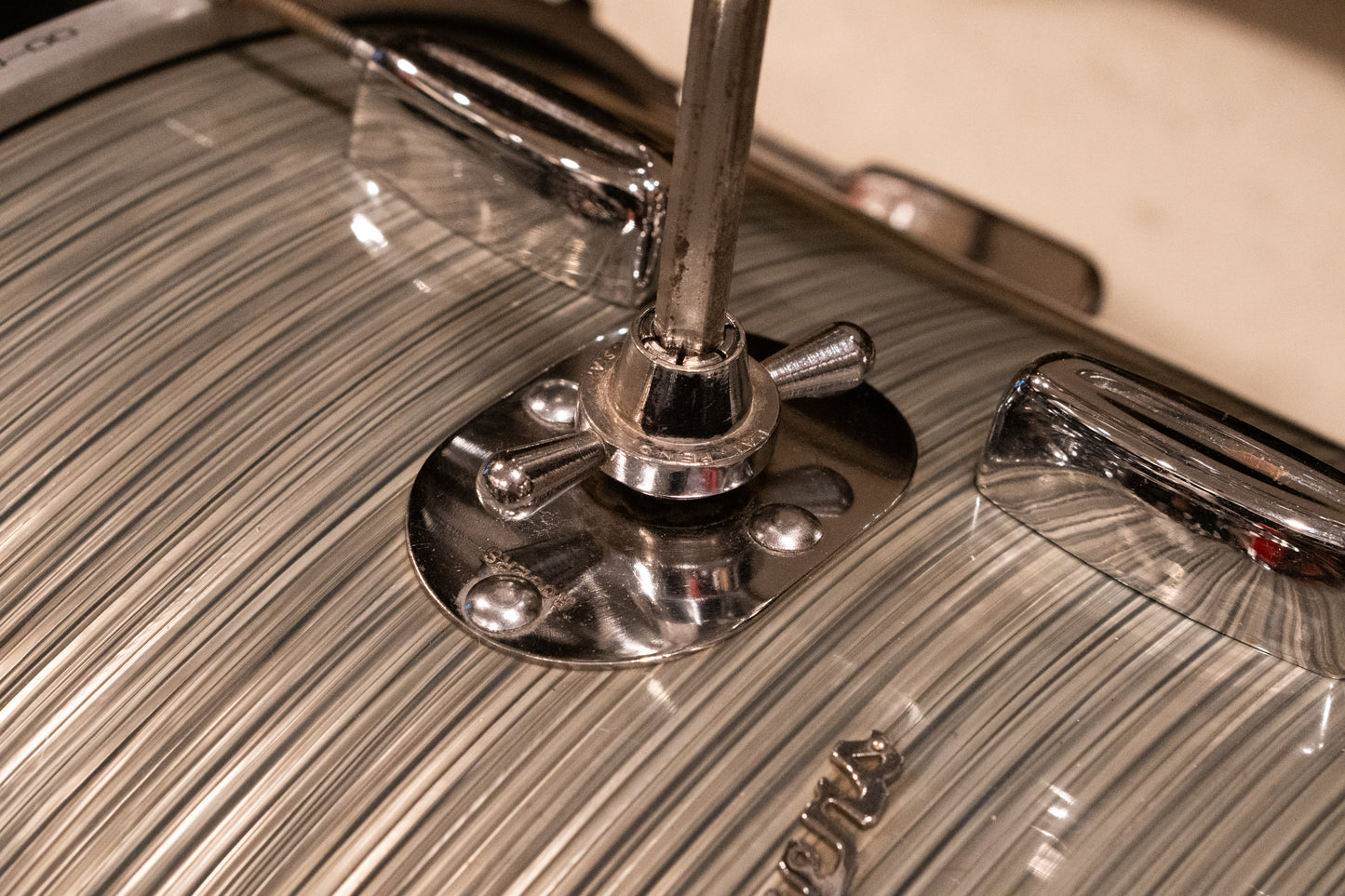 Rogers 12/14/20/5x14" Drum Set - 1960s Steel Grey Ripple Pearl