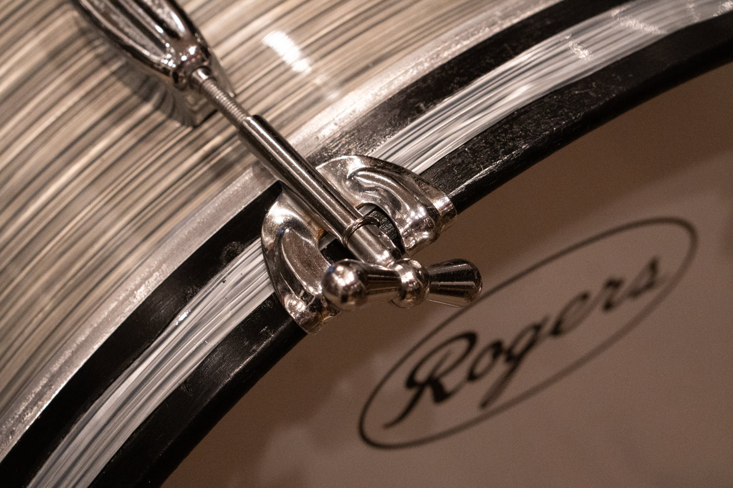 Rogers 12/14/20/5x14" Drum Set - 1960s Steel Grey Ripple Pearl