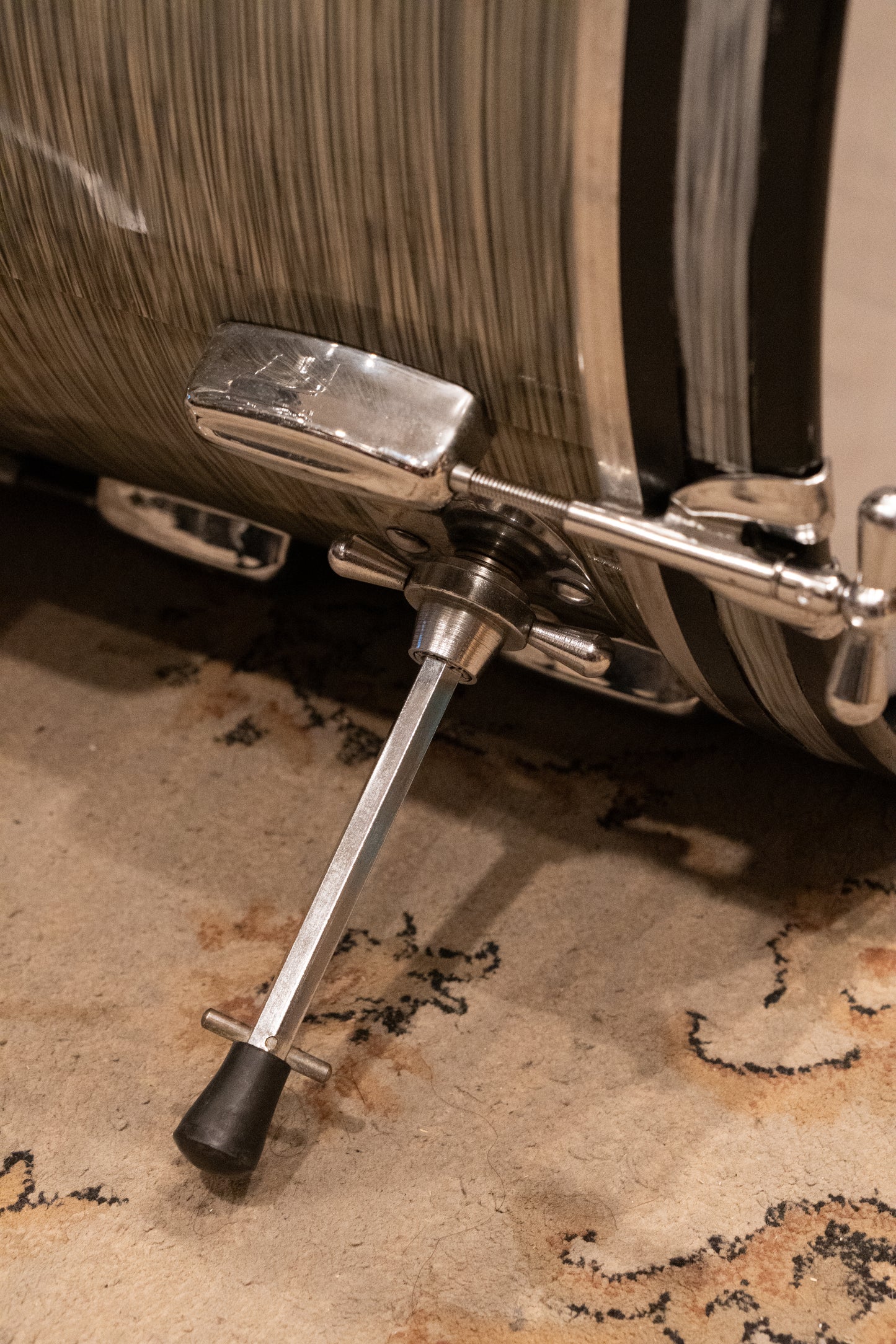 Rogers 12/14/20/5x14" Drum Set - 1960s Steel Grey Ripple Pearl