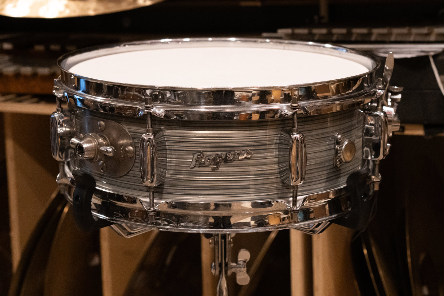 Rogers 12/14/20/5x14" Drum Set - 1960s Steel Grey Ripple Pearl