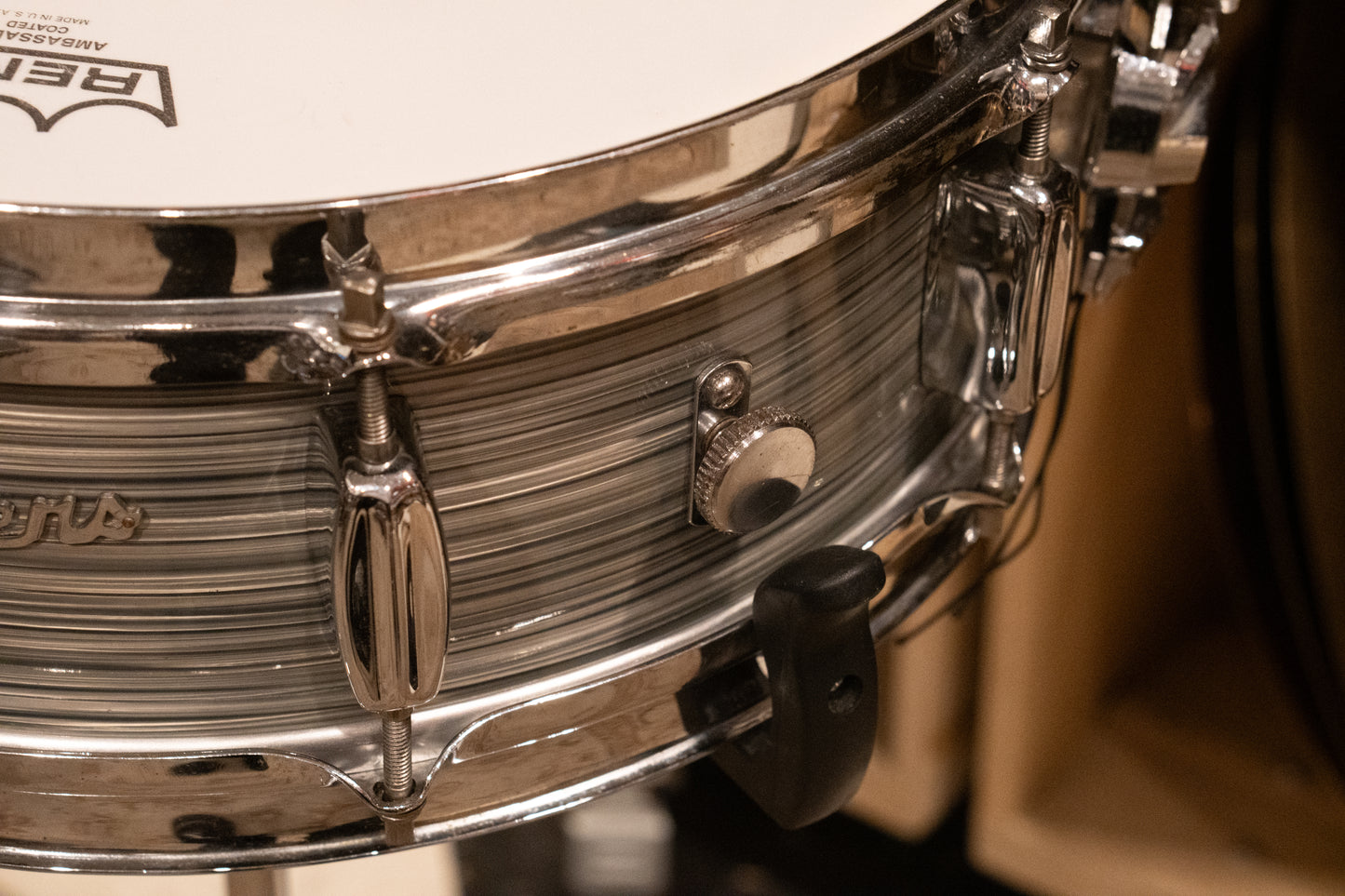 Rogers 12/14/20/5x14" Drum Set - 1960s Steel Grey Ripple Pearl