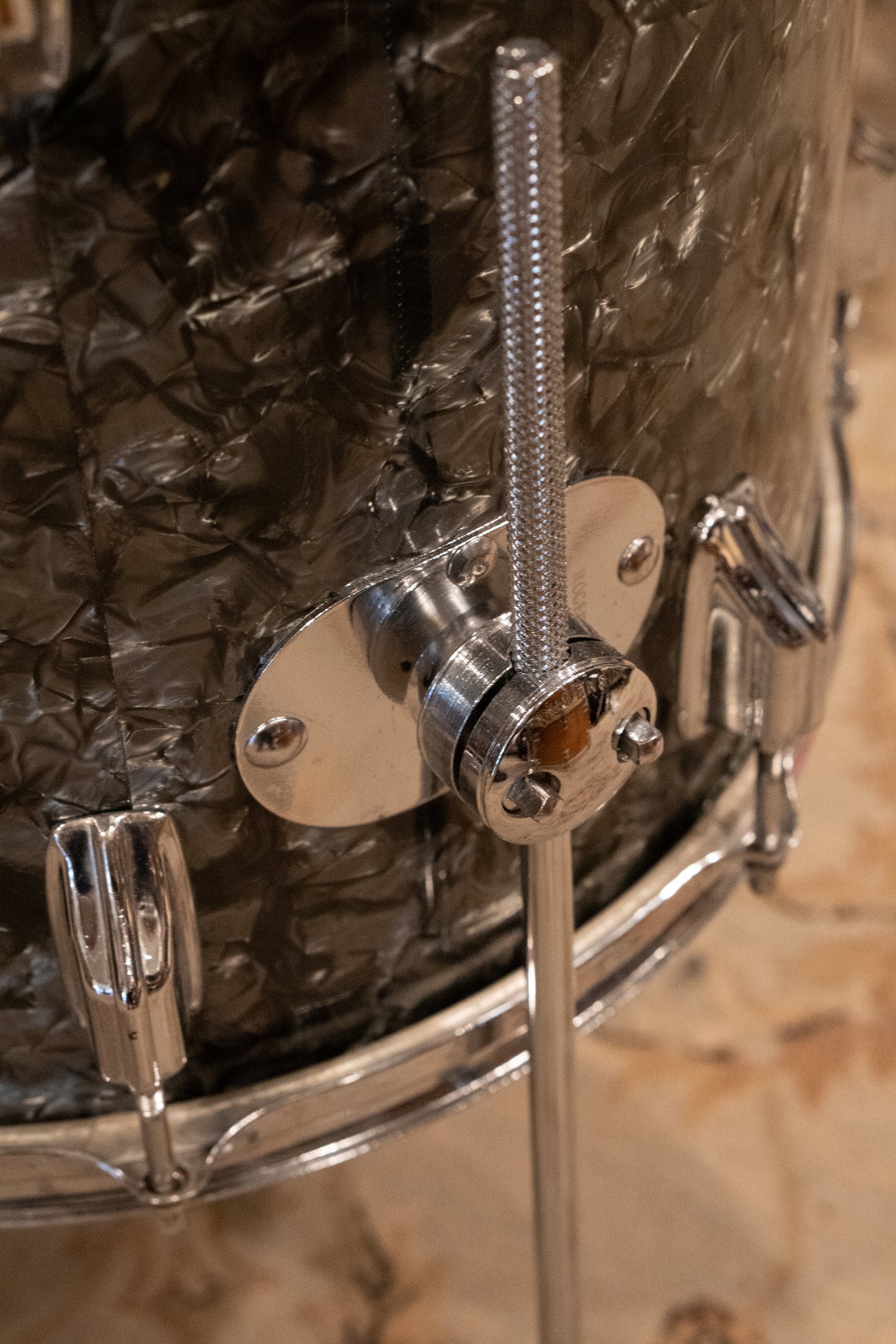 Rogers 12/14/20" Drum Set - 1960s - Black Diamond Pearl