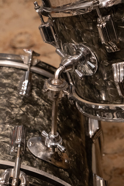 Rogers 12/14/20" Drum Set - 1960s - Black Diamond Pearl