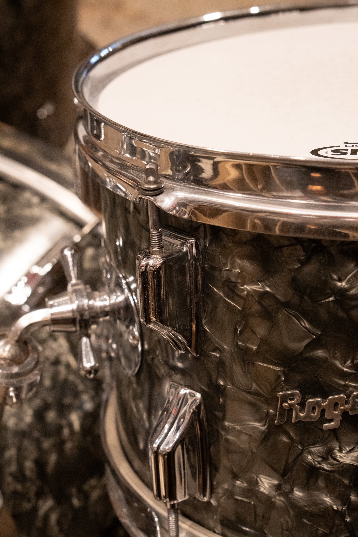 Rogers 12/14/20" Drum Set - 1960s - Black Diamond Pearl