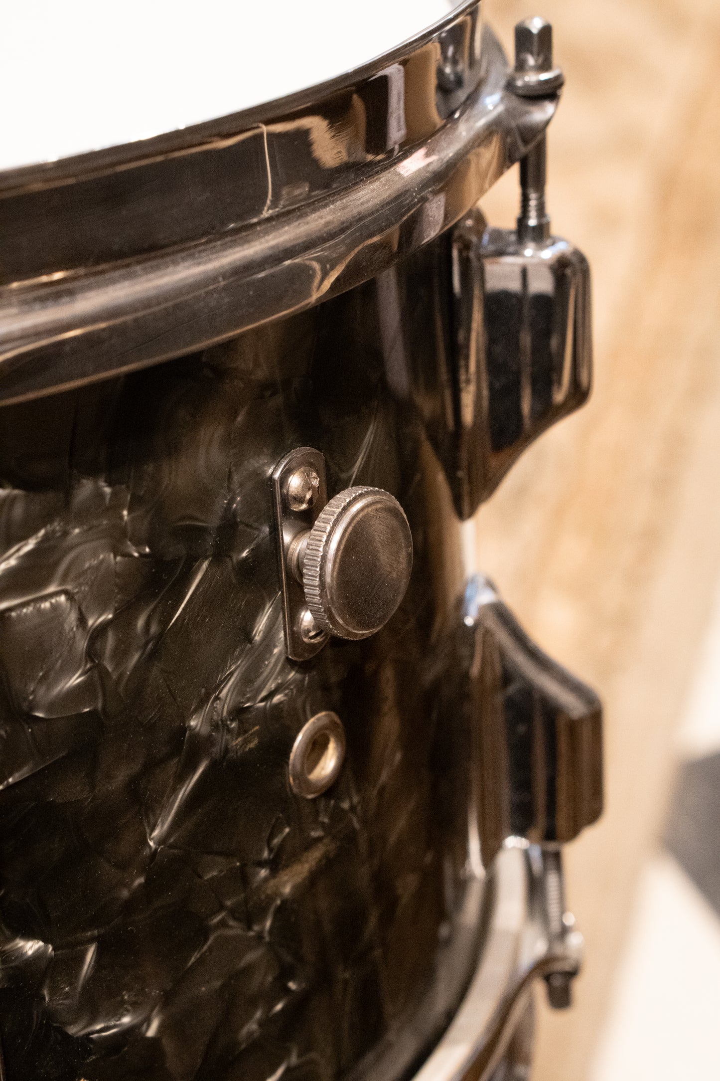 Rogers 12/14/20" Drum Set - 1960s - Black Diamond Pearl