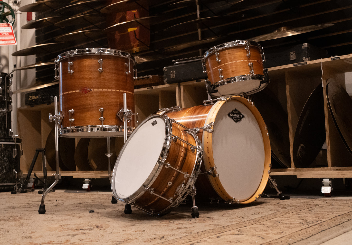 Craviotto 12/14/18/6.5x14" Private Reserve Blackwood Drum Set - 2022