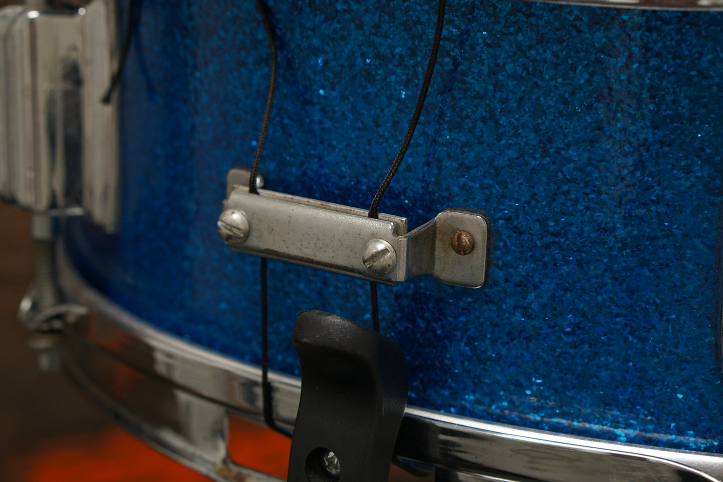 Rogers 5x14" Luxor Snare Drum - 1960s Blue Sparkle