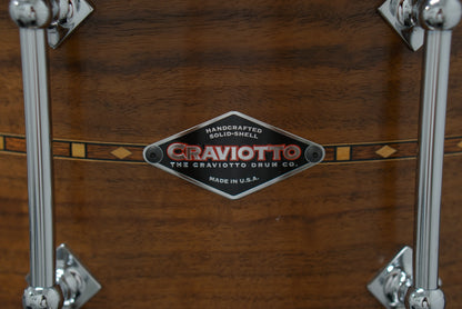 Craviotto 7x14" Walnut Snare Drum w/ Inlay
