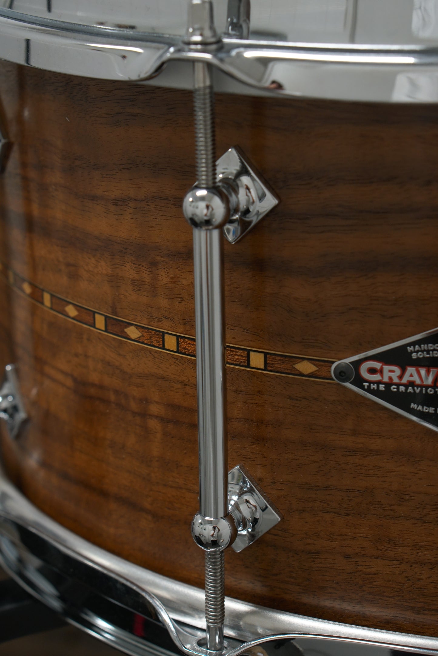 Craviotto 7x14" Walnut Snare Drum w/ Inlay