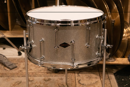 Craviotto 12/13/16/22/4.5x14" Solid Poplar Drum Set - 2021 Silver Sparkle Lacquer