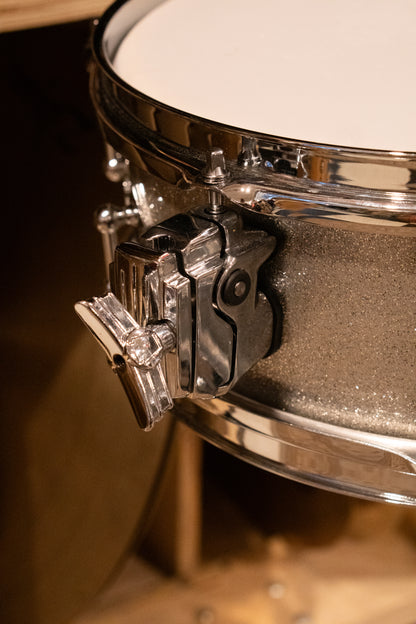 Craviotto 12/13/16/22/4.5x14" Solid Poplar Drum Set - 2021 Silver Sparkle Lacquer