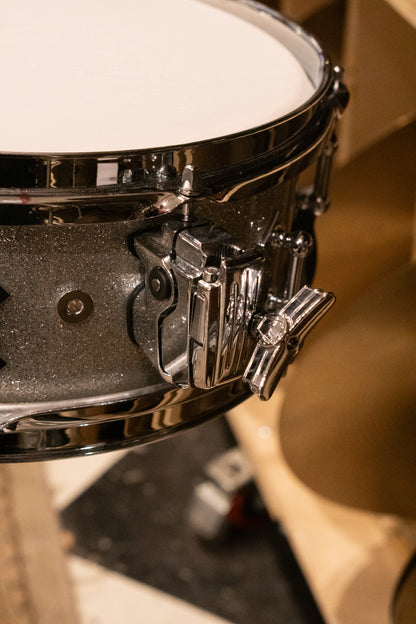 Craviotto 12/13/16/22/4.5x14" Solid Poplar Drum Set - 2021 Silver Sparkle Lacquer