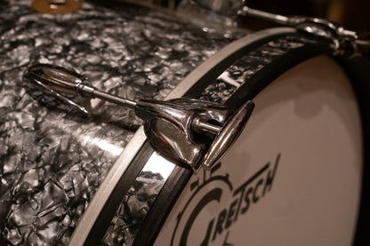 Gretsch 12/14/18/5x14" Round Badge Drum Set - 1960's Black Diamond Pearl