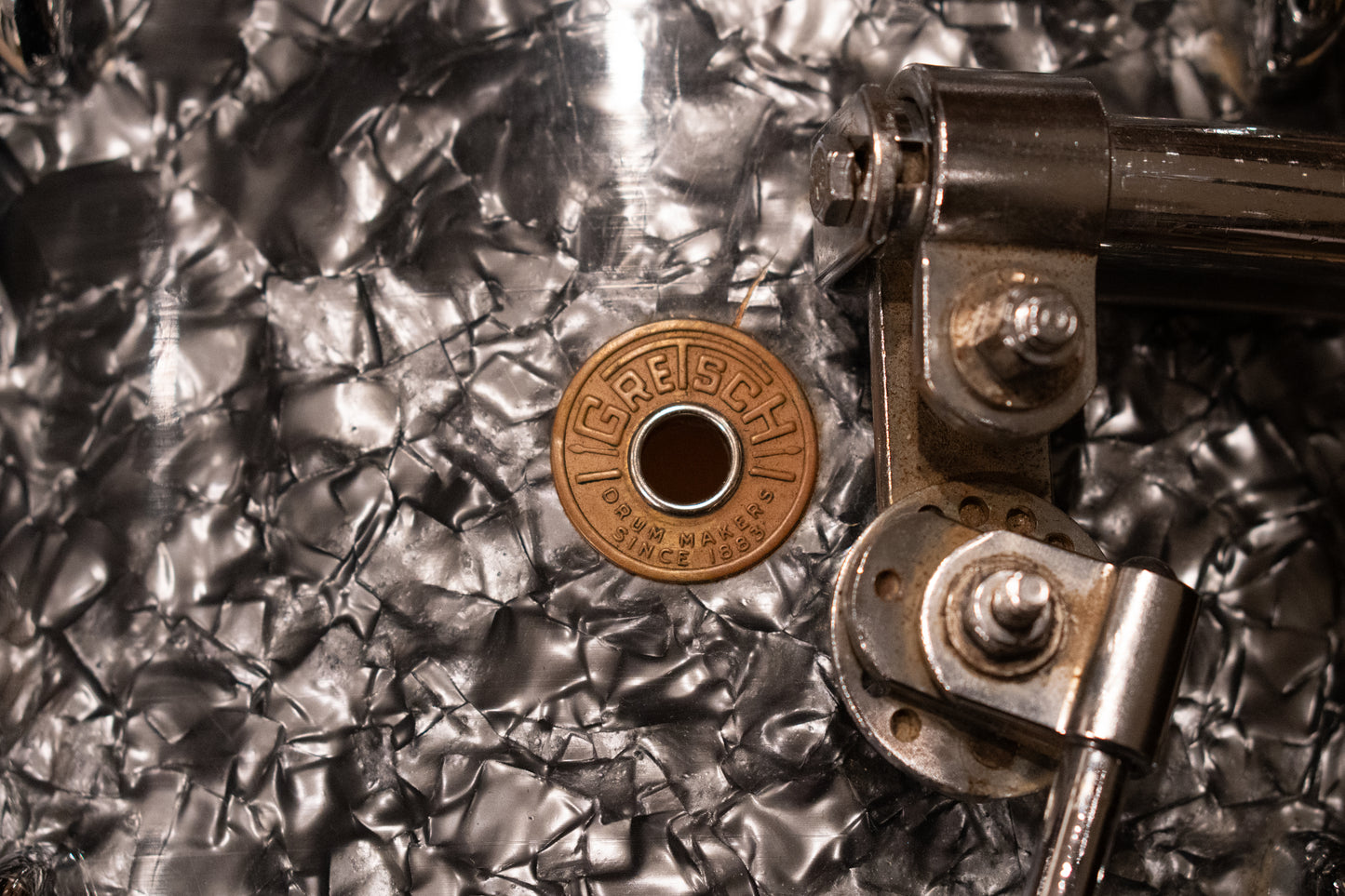 Gretsch 12/14/18/5x14" Round Badge Drum Set - 1960's Black Diamond Pearl