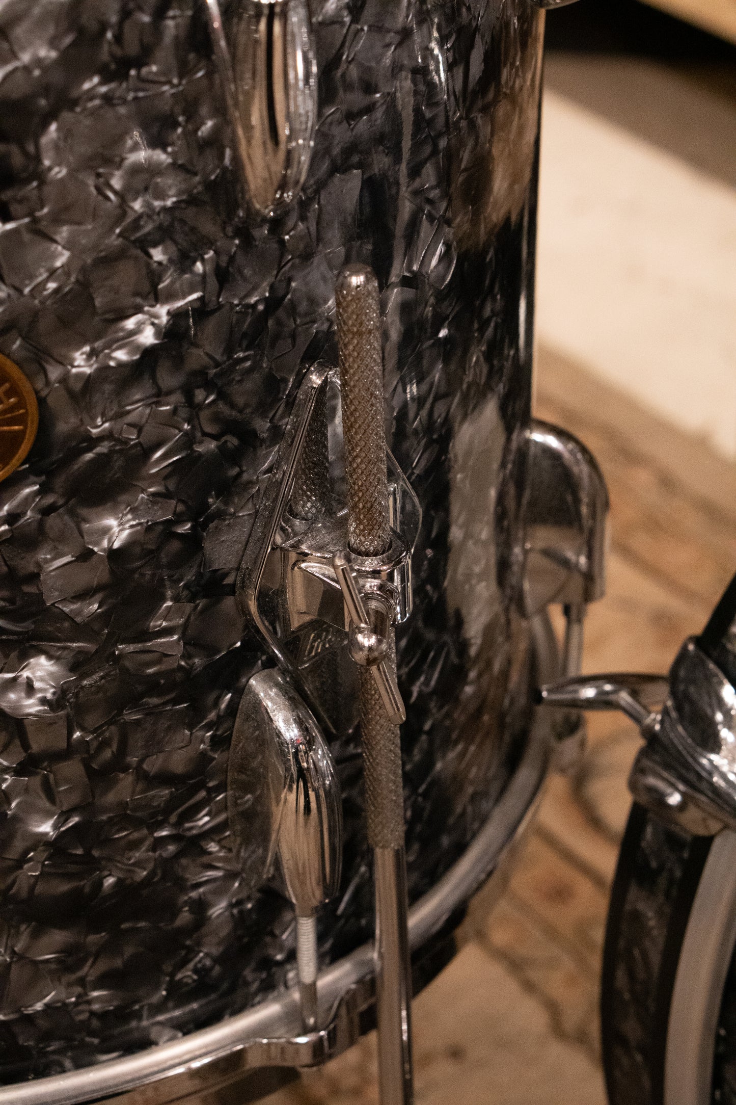 Gretsch 12/14/18/5x14" Round Badge Drum Set - 1960's Black Diamond Pearl