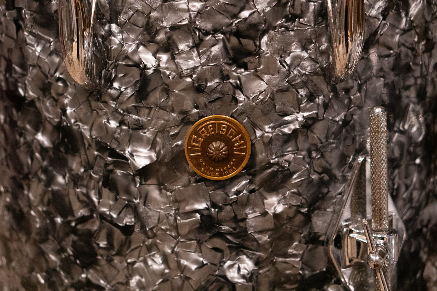 Gretsch 12/14/18/5x14" Round Badge Drum Set - 1960's Black Diamond Pearl