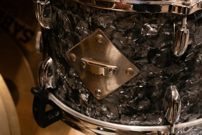 Gretsch 12/14/18/5x14" Round Badge Drum Set - 1960's Black Diamond Pearl