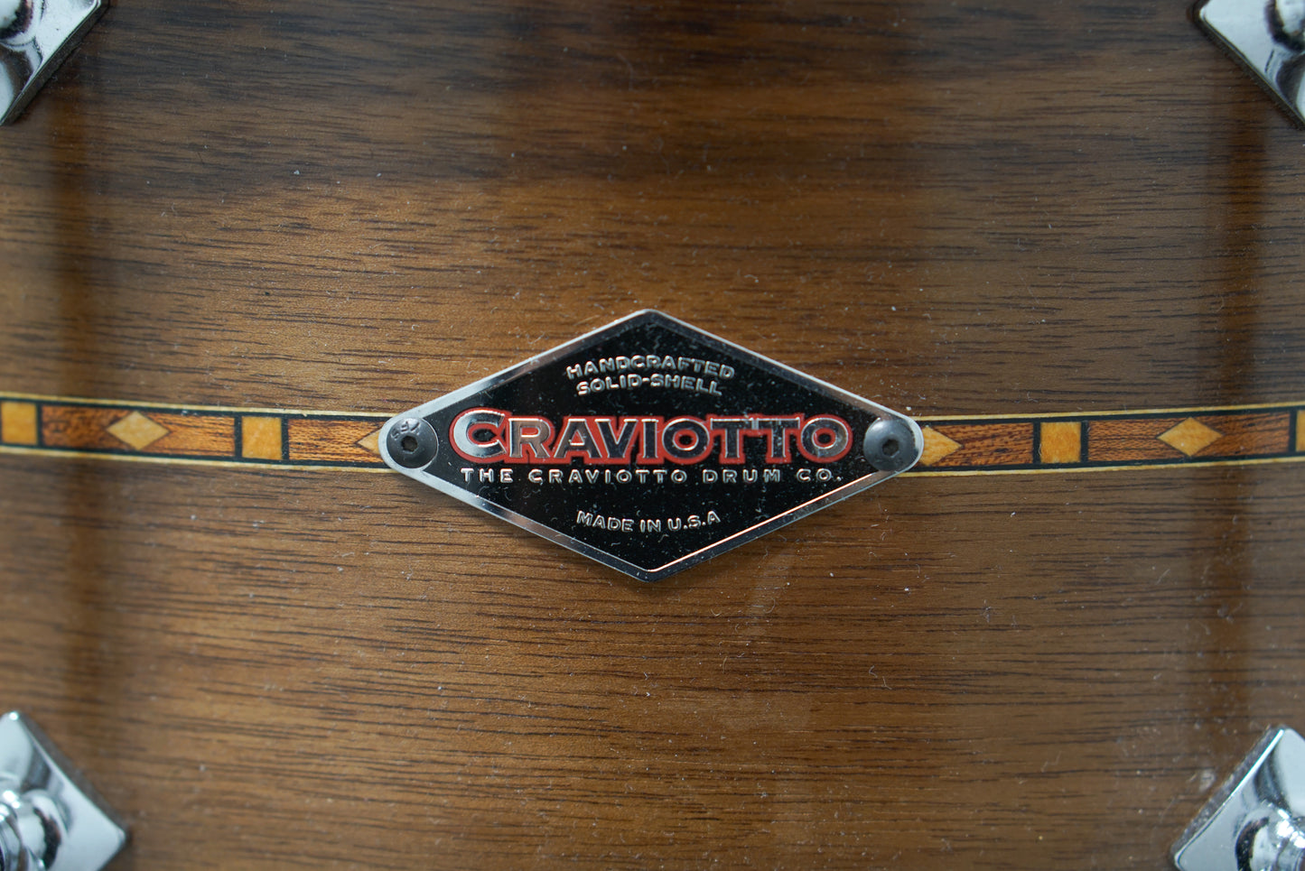 Craviotto 6.5x14" Walnut Snare Drum w/ Wood Hoops - 2010
