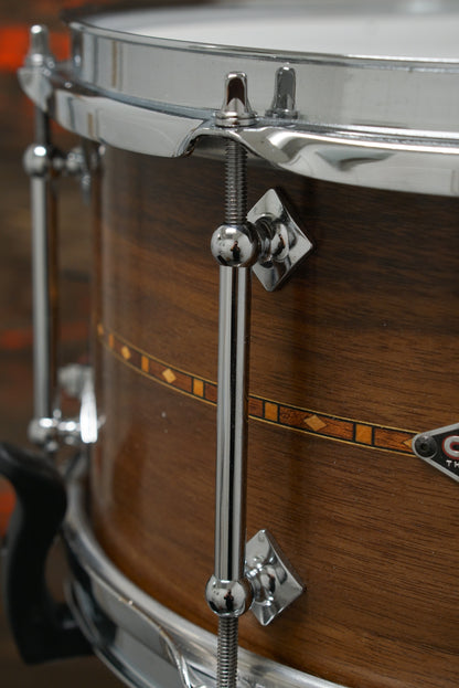 Craviotto 6.5x14" Walnut Snare Drum w/ Wood Hoops - 2010