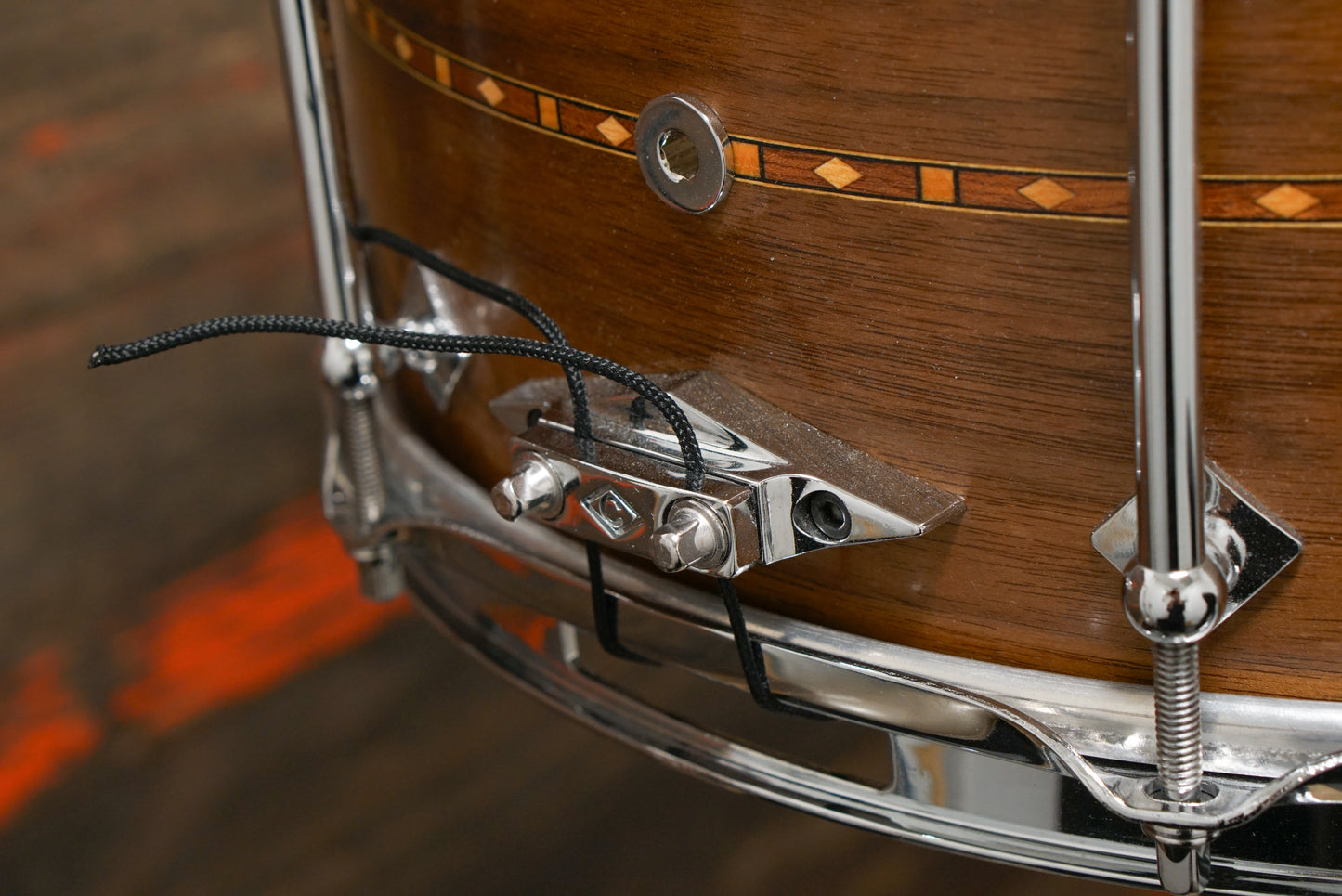 Craviotto 6.5x14" Walnut Snare Drum w/ Wood Hoops - 2010