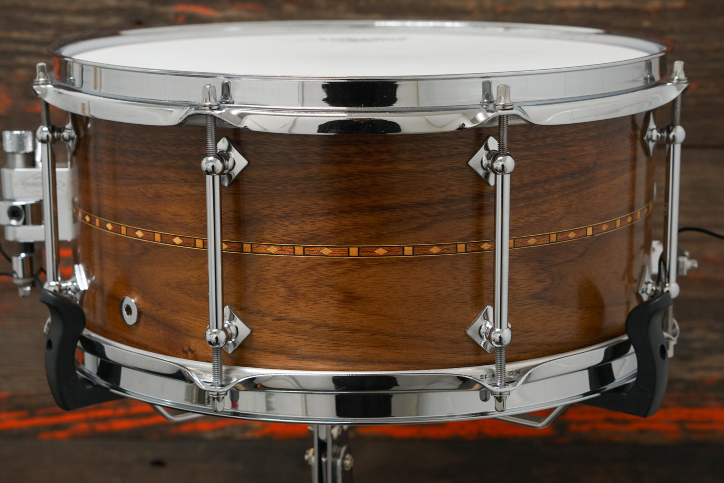 Craviotto 6.5x14" Walnut Snare Drum w/ Wood Hoops - 2010