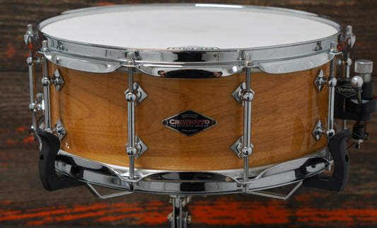 Craviotto 5.5x14" Cherry Snare Drum - 2007 - Signed