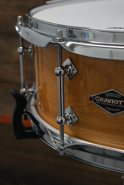 Craviotto 5.5x14" Cherry Snare Drum - 2007 - Signed