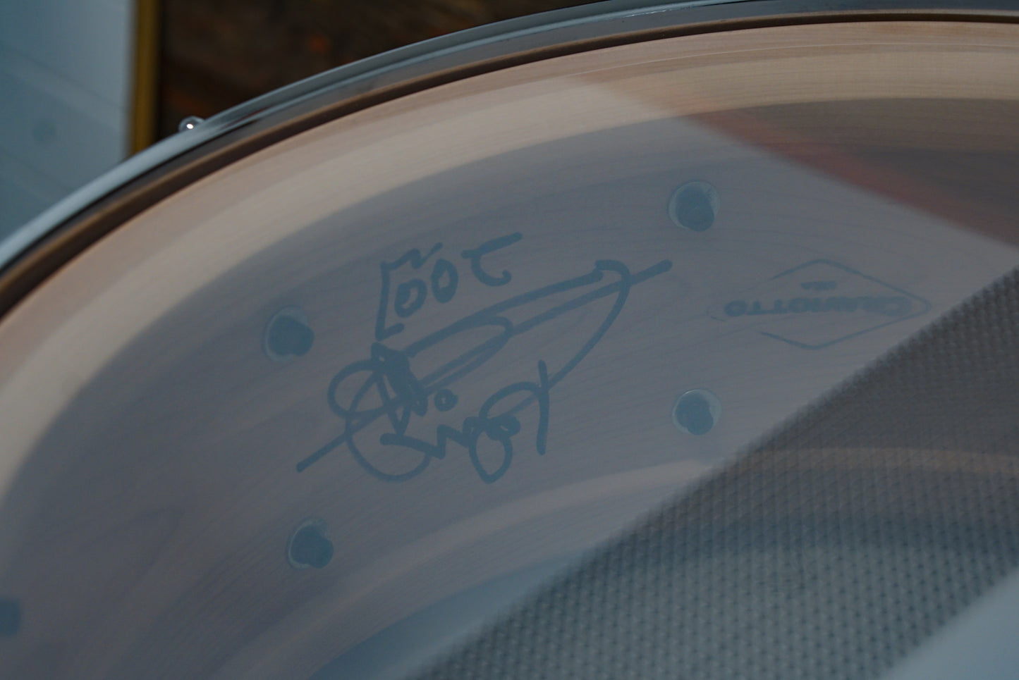 Craviotto 5.5x14" Cherry Snare Drum - 2007 - Signed