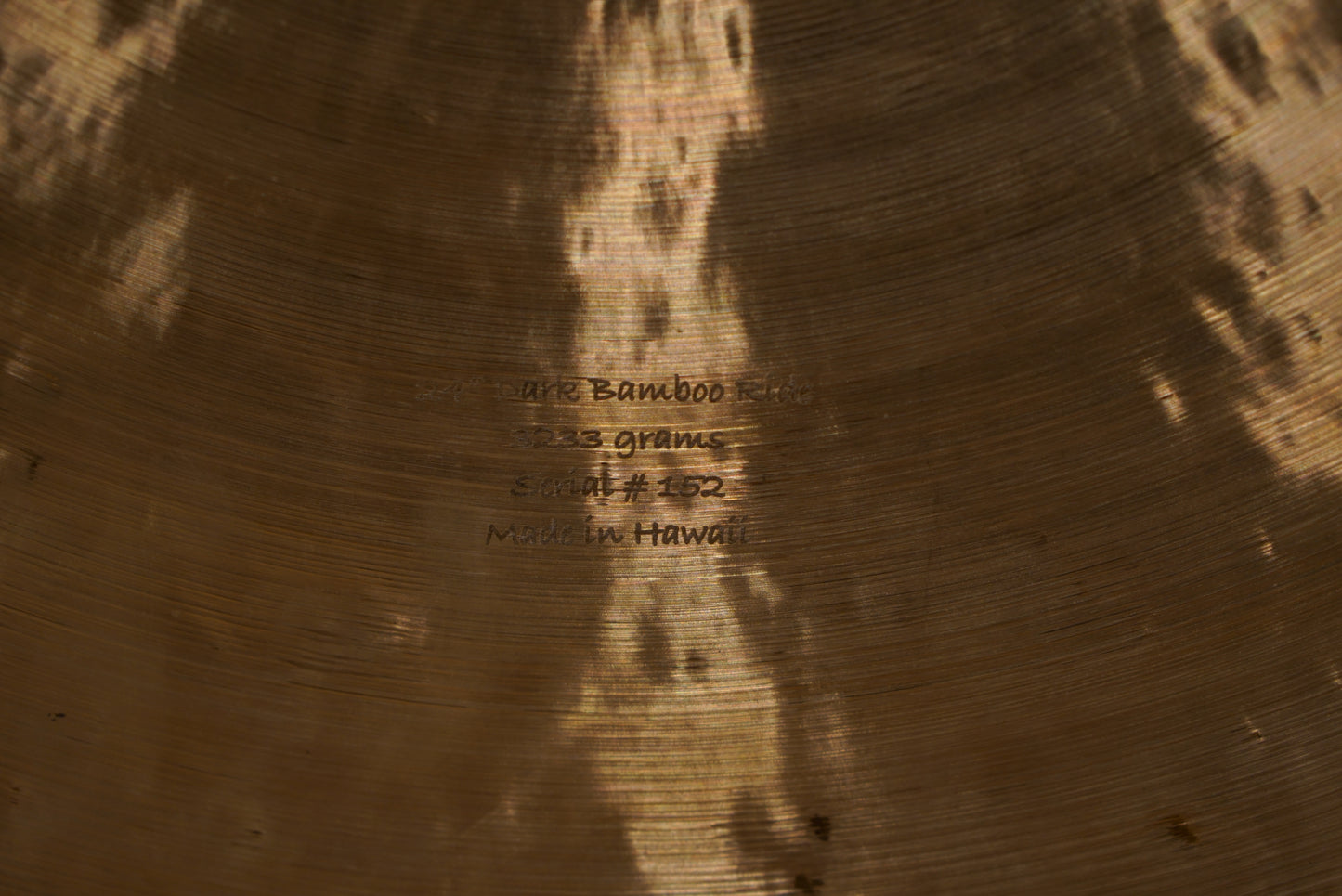Big Island 24" Dark Bamboo Ride Cymbal - 3233g