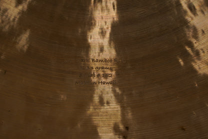 Big Island 24" Dark Bamboo Ride Cymbal - 3233g