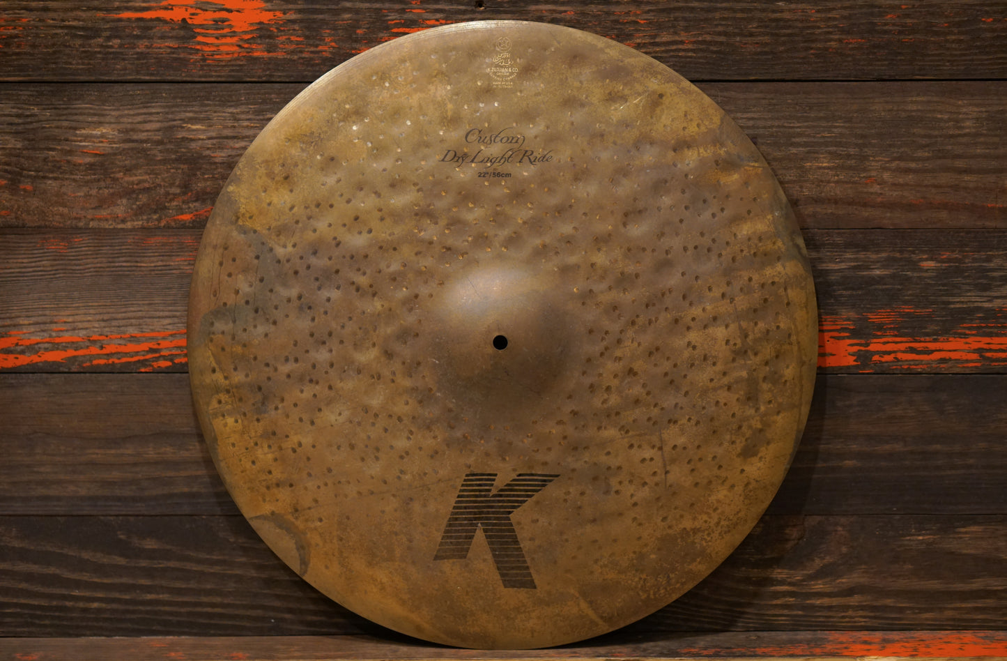 Zildjian 22" K. Custom Dry Light Ride Cymbal - 2870g