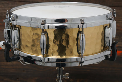 Gretsch 5x14" Full Range Hammered Brass Snare Drum